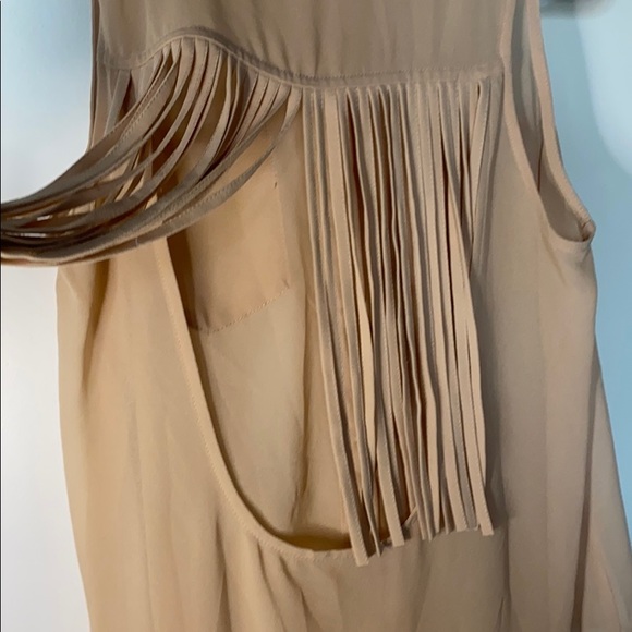Buckle cream fringe vest - Picture 3 of 3